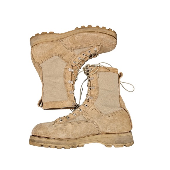 Belleville Mens Size 9 R US EUC Tan Suede Army Vibram Sole Gore Tex Combat Boots - Picture 7 of 8